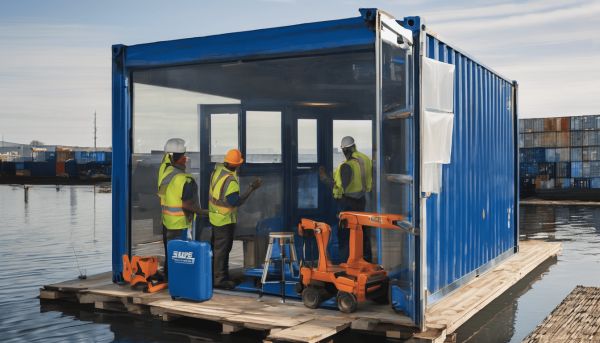 Comment poser une baie vitrée dans un container maritime