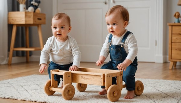 Trotteur en bois pour bébé : autonomie et plaisir garantis